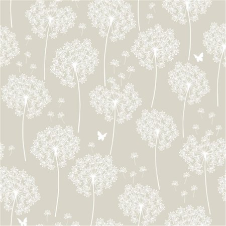 DOBA-BNT Dandelion Peel and Stick Wallpaper, Taupe SA2532164